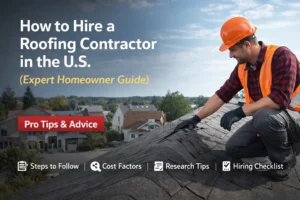 How to Hire a Roofing Contractor in the U.S. (Expert Homeowner Guide)